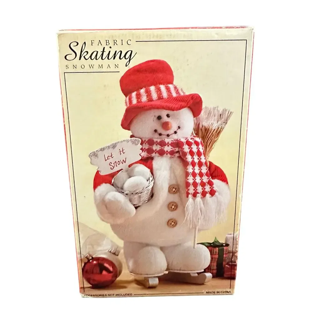 Fabric Skating Snowman Figure by Costco
